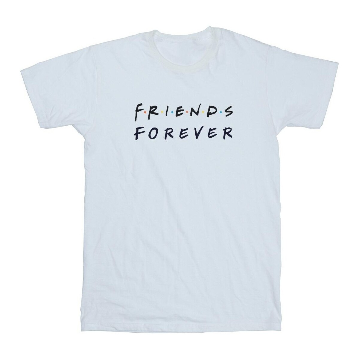 Vêtements Garçon T-shirts manches courtes Friends Forever Logo Blanc