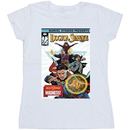Vêtements Femme T-shirts manches longues Marvel Doctor Strange Comic Cover Blanc