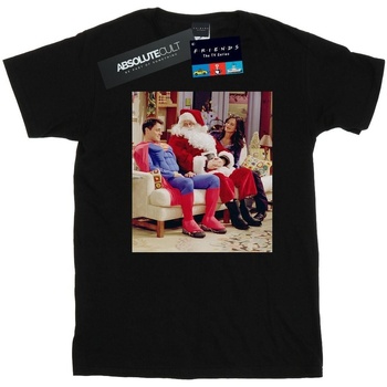 Vêtements Fille T-shirts manches longues Friends Couch Santa Noir