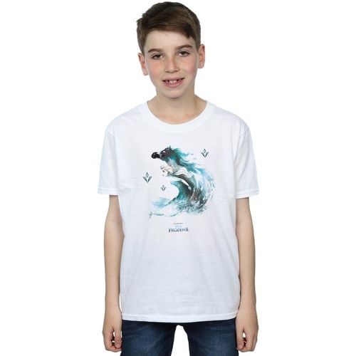 Vêtements Garçon T-shirts manches courtes Disney Frozen 2 Elsa With Nokk The Water Spirit Blanc