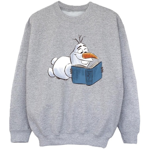 Vêtements Fille Sweats Disney Frozen Olaf Reading Gris