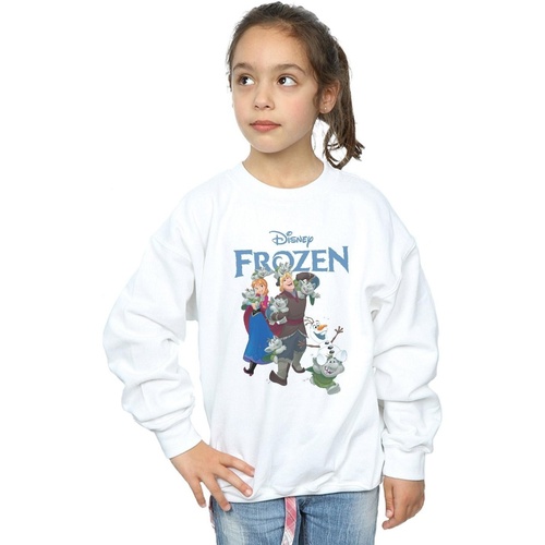 Vêtements Fille Sweats Disney Frozen Happy Trolls Blanc