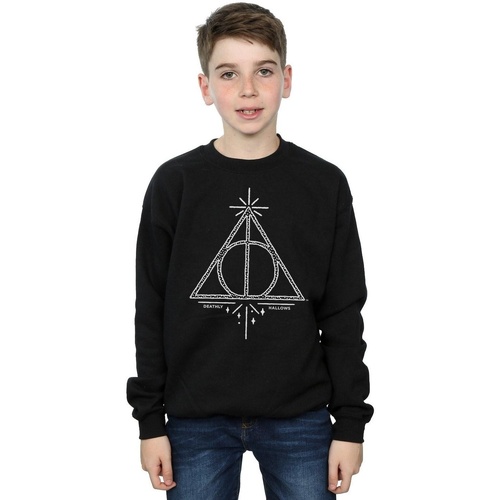 Vêtements Garçon Sweats Harry Potter Deathly Hallows Symbol Noir