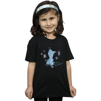 Vêtements Fille T-shirts manches longues Disney Frozen 2 Olaf Ice Breaker Noir