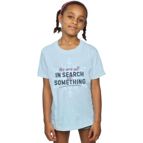Vêtements Fille T-shirts manches longues Disney Frozen 2 All In Search Of Something Bleu