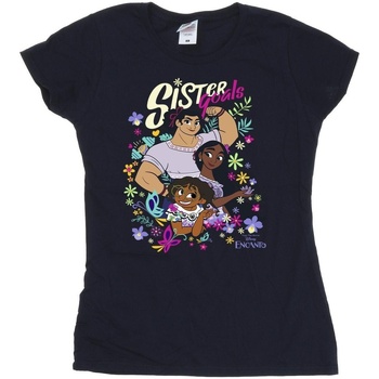 Vêtements Femme T-shirts manches longues Disney Encanto Sister Goals Bleu