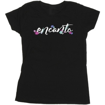 Vêtements Femme T-shirts manches longues Disney Encanto Logo Noir