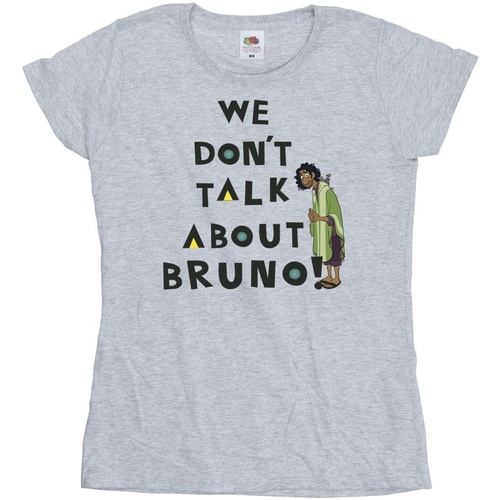 Vêtements Femme T-shirts manches longues Disney Encanto We Dont Talk About Bruno Boy Gris