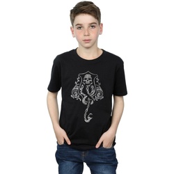 Vêtements Garçon T-shirts manches courtes Harry Potter Dark Mark Crest Noir