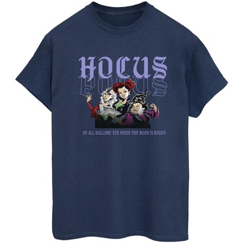 Vêtements Femme T-shirts manches longues Disney Hocus Pocus Hallows Eve Bleu