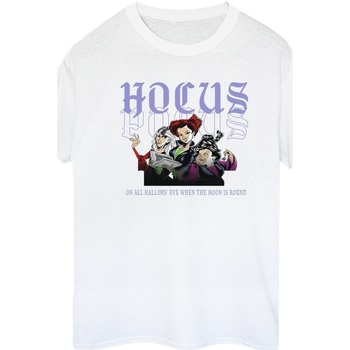 Vêtements Femme T-shirts manches longues Disney Hocus Pocus Hallows Eve Blanc