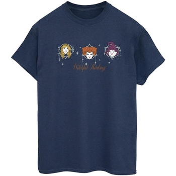Vêtements Femme T-shirts manches longues Disney Hocus Pocus Witchful Thinking Bleu