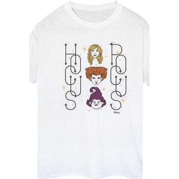 Vêtements Femme T-shirts manches longues Disney Hocus Pocus Faces Blanc