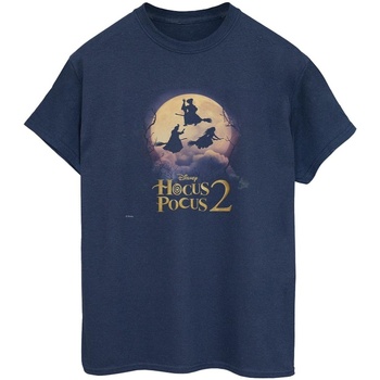 Vêtements Femme T-shirts manches longues Disney Hocus Pocus Witches Flying Bleu