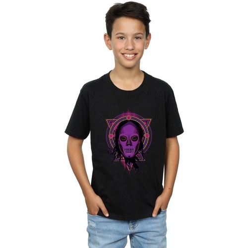 Vêtements Garçon T-shirts manches courtes Harry Potter Neon Death Eater Noir