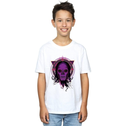 Vêtements Garçon T-shirts manches courtes Harry Potter Neon Death Eater Blanc