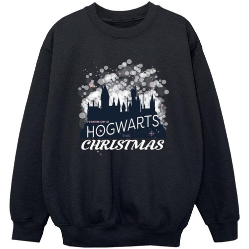 Vêtements Garçon Sweats Harry Potter Hogwarts Christmas Noir