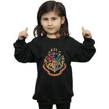Vêtements Fille Sweats Harry Potter Hogwarts Crest Gold Ink Noir