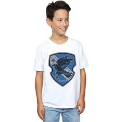 Vêtements Garçon T-shirts manches courtes Harry Potter Ravenclaw Crest Flat Blanc