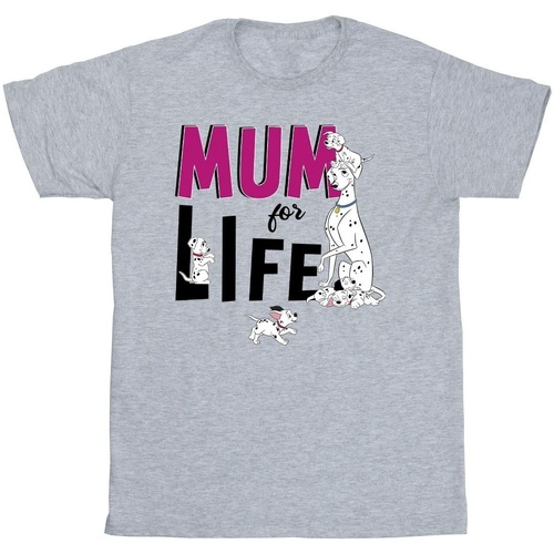 Vêtements Fille T-shirts manches longues Disney 101 Dalmatians Mum For Life Gris