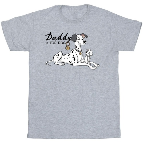 Vêtements Fille T-shirts manches longues Disney 101 Dalmatians Top Dog Gris