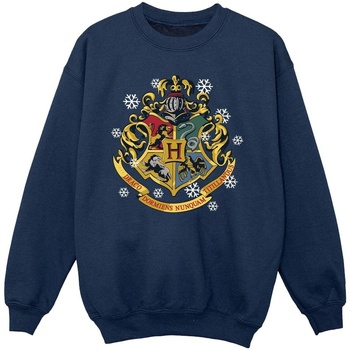 Vêtements Fille Sweats Harry Potter Christmas Crest Bleu