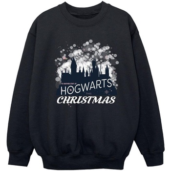 Vêtements Fille Sweats Harry Potter Hogwarts Christmas Noir