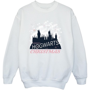 Vêtements Fille Sweats Harry Potter Hogwarts Christmas Blanc
