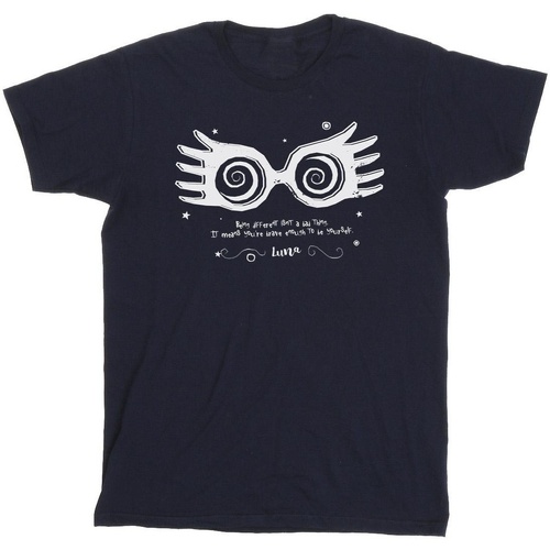 Vêtements Garçon T-shirts manches courtes Harry Potter Luna Being Different Bleu