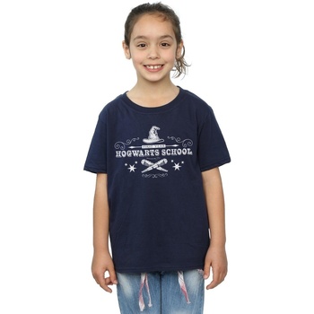 Vêtements Fille T-shirts manches longues Harry Potter They feel exotically comfortable in the Joe's Jeans® Kids The Bubble Sweatshirt Bleu