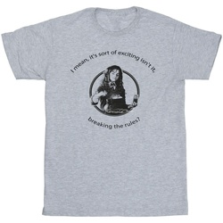 Vêtements Garçon T-shirts manches courtes Harry Potter Hermione Breaking The Rules Gris
