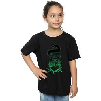 Vêtements Fille T-shirts manches longues Harry Potter Nagini Silhouette Noir