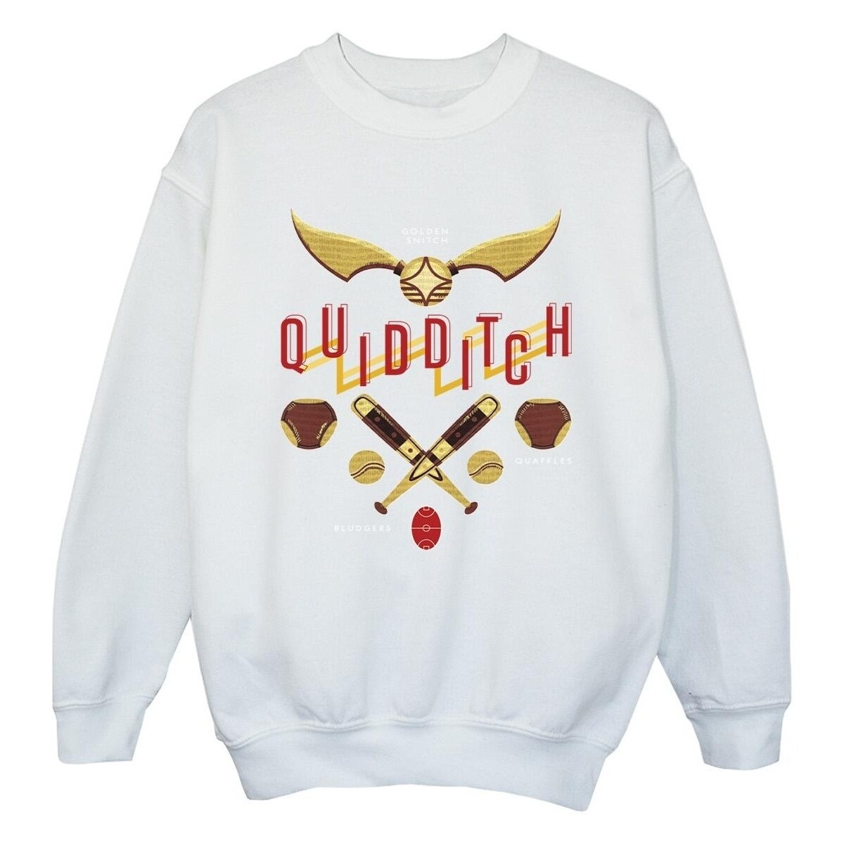 Vêtements Fille Sweats Harry Potter Quidditch Golden Snitch Blanc