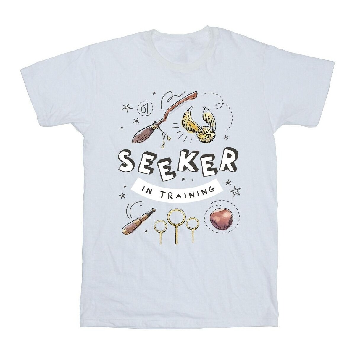 Vêtements Garçon T-shirts manches courtes Harry Potter Seeker In Training Blanc