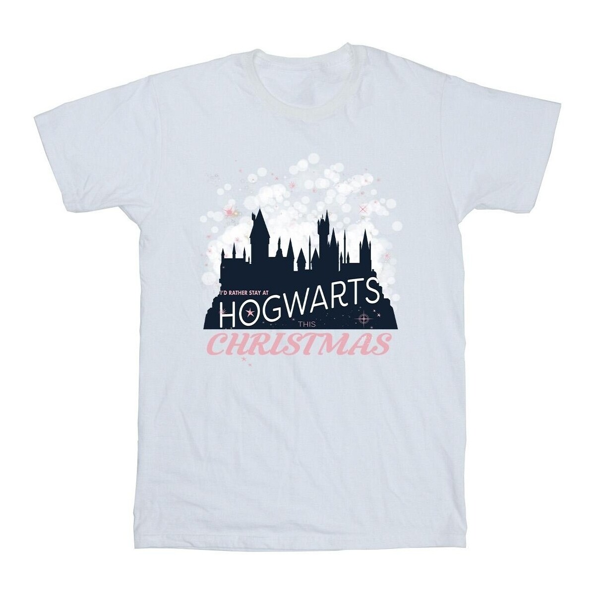 Vêtements Garçon T-shirts manches courtes Harry Potter Hogwarts Christmas Blanc