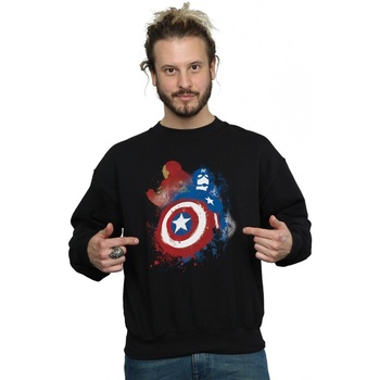 Vêtements Homme Sweats Marvel Captain America Civil War Painted Vs Iron Man Noir