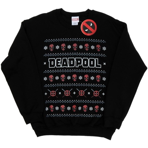 Vêtements Homme Sweats Marvel Deadpool Logo Christmas Noir
