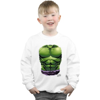 Vêtements Garçon Sweats Marvel Hulk Chest Burst Blanc