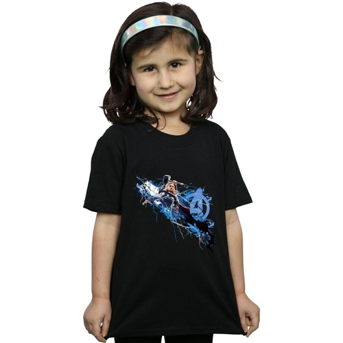 Vêtements Fille T-shirts manches longues Marvel Guardians Of The Galaxy Star Noir
