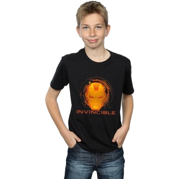 Vêtements Garçon T-shirts manches courtes Marvel Iron Man Invincible Noir