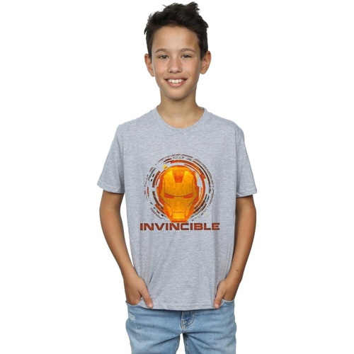 Vêtements Garçon T-shirts manches courtes Marvel Iron Man Invincible Gris