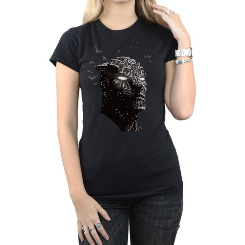 Vêtements Femme T-shirts manches longues Marvel Black Panther Tribe Mask Noir