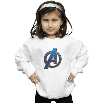 Vêtements Fille Sweats Marvel Avengers Endgame Heroic Logo Blanc
