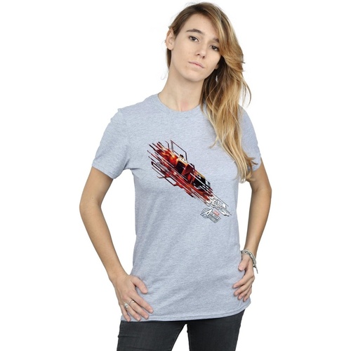 Vêtements Femme T-shirts manches longues Marvel Avengers Iron Man Shooting Burst Gris