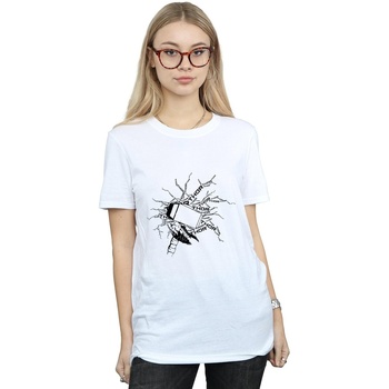 Vêtements Femme T-shirts manches longues Marvel Thor Lightning Blanc