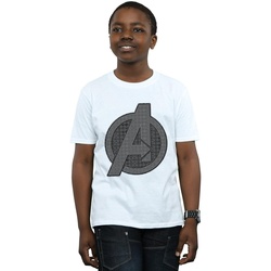 Vêtements Garçon T-shirts manches courtes Marvel Avengers Endgame Iconic Logo Blanc