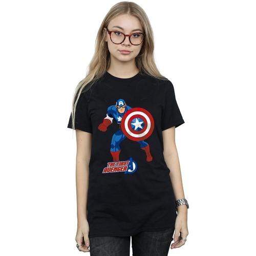 Vêtements Femme T-shirts manches longues Marvel Sweats & Polaires Avenger Noir
