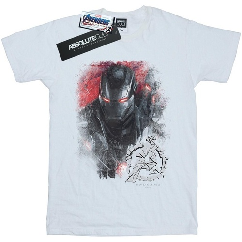 Vêtements Fille T-shirts manches longues Marvel Avengers Endgame War Machine Brushed Blanc