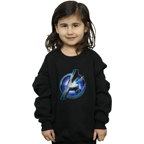 Vêtements Fille Sweats Marvel Avengers Endgame Glowing Logo Noir