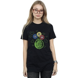Vêtements Femme T-shirts manches longues Marvel BI4650 Noir
